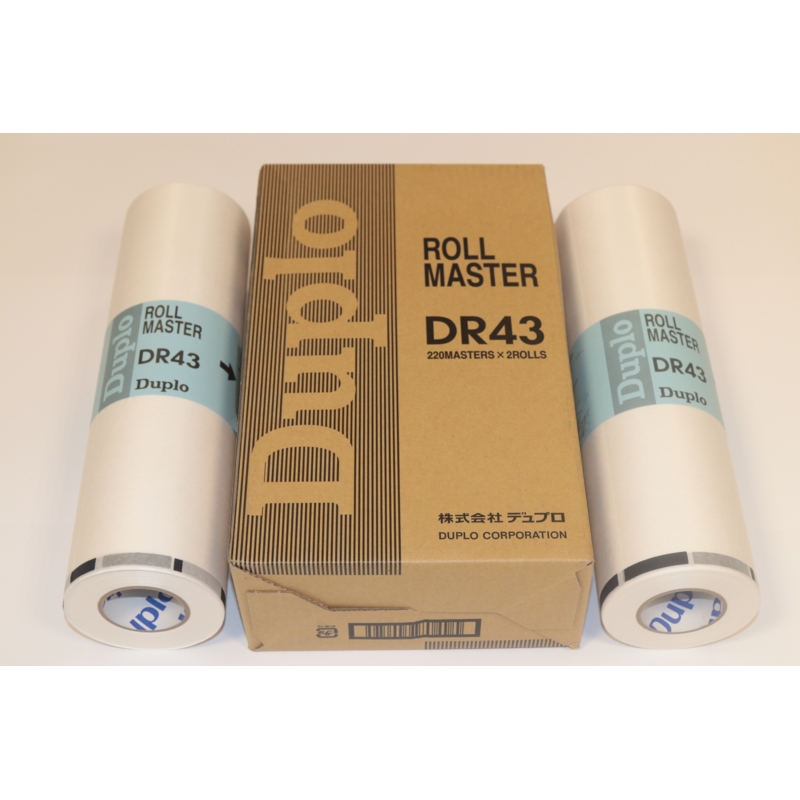 DUPRINTER MASTER FILM POLY ROLL DR 831 10 X 300 MASTERS PER ROLL A4 SUITS DP 210E MADE BY DUPLO JAPANESE ORIGIN Duplo Supplies