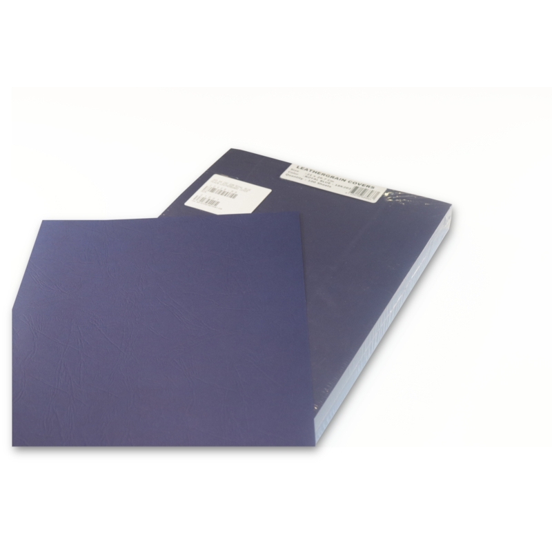 COVERS ROYAL BLUE PLAIN LEATHERBOARD A4 250GSM 100 PER PACK