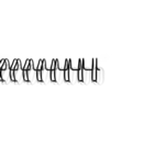BINDING WIRE BLACK A4 NO 4 3:1 PITCH 1/4" / 6.3MM}