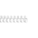 BINDING WIRE WHITE A5 NO 10 2:1 PITCH 5/8" / 16MM}